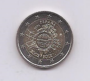 ESPAÑA DEL AÑO 2012 DE 2 EUROS CONMEMORATIVAS